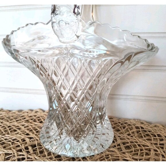 Vintage Princess House Basket, #530 Bride's Basket Lead Crystal Made in USA, EUC - Picture 2 of 10
